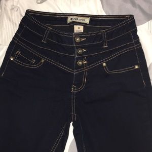Dark Blue High Waisted Jeans